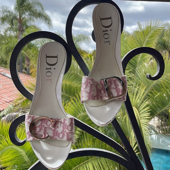 Y2k pink Christian Dior monogram heels - Picture 14 of 14